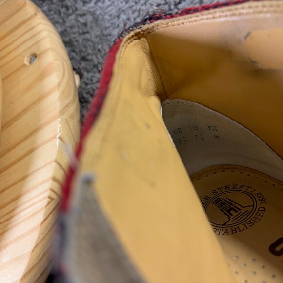 Clarks Originals Desert Boots Womens Size 7.5 Chukka Aztec Made in USA Woolrich - Picture 9 of 10